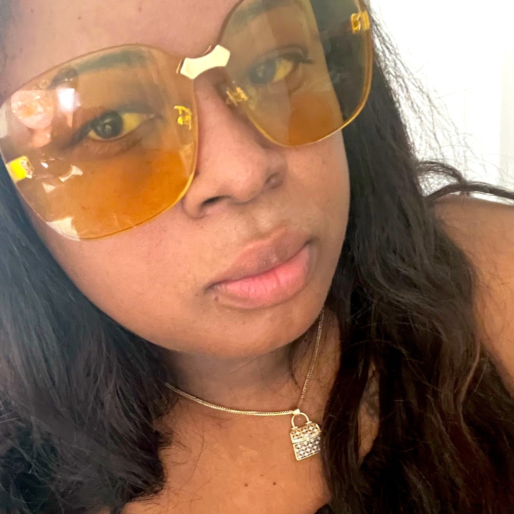 Gucci frameless glasses